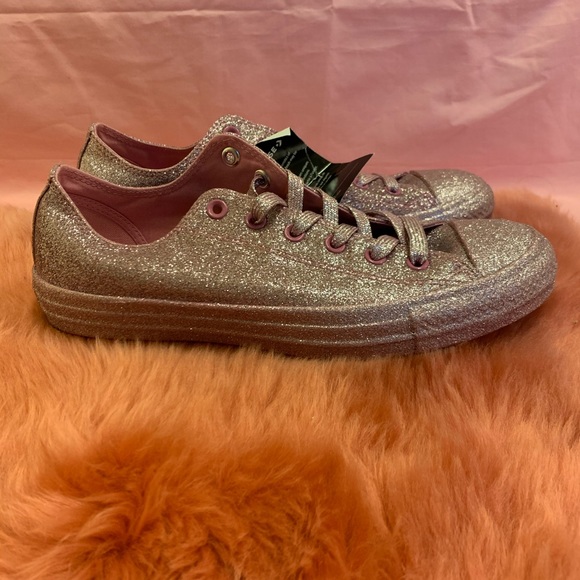 💕NWT Women’s Converse in Metallic Glitter Pink💕 - Picture 6 of 9